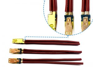 溫控器組件和電子線焊接（紫銅片與多股銅線束焊接）